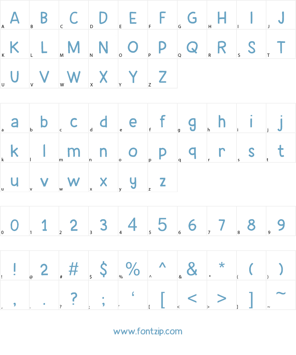 Caffe Lungo DEMO Font Character
